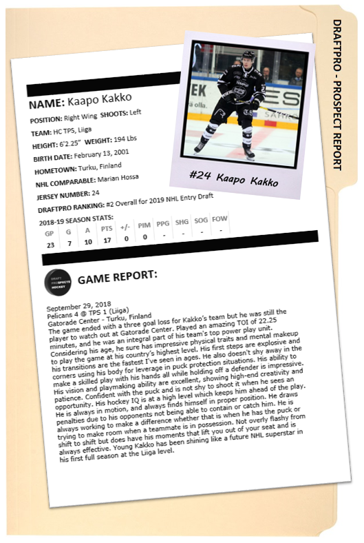 Kakko Prospect Report (Jari Nikkola)
