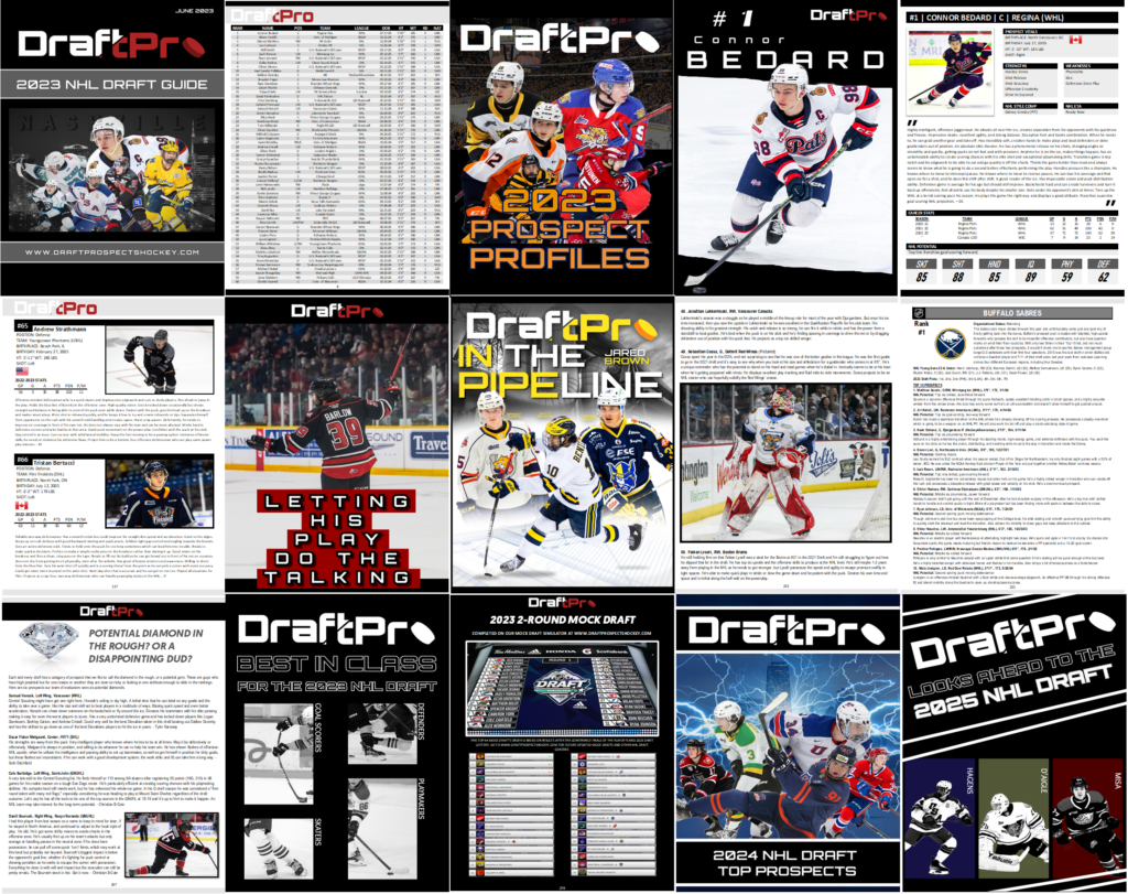 DRAFTPRO – 2022 DRAFT GUIDE & YEARBOOK (50% OFF) - DRAFT PROSPECTS HOCKEY