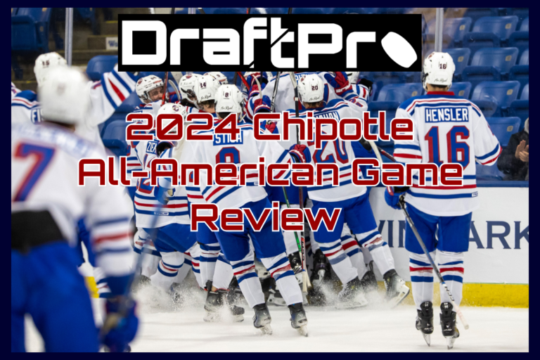 DRAFTPRO 2024 ALL AMERICAN PROSPECTS GAME REVIEW DRAFT PROSPECTS HOCKEY